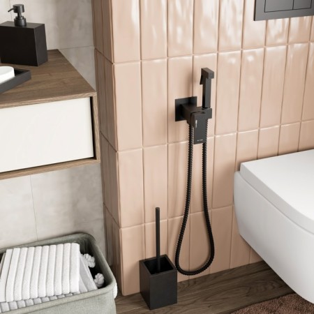 Shower mixer Wasserkraft A71638, single -leaf, hygienic watering can, black-2