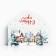 Money envelope "Happy New Year", village, 16.5 x 8 cm, New Year