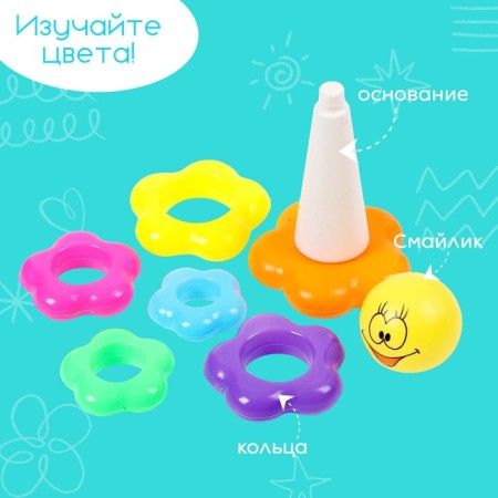 Pyramid "Smiley", 6 rings-2