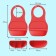 Blooper for feeding plastic with pocket coneiner, pink color