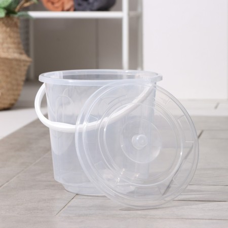 A bucket with a lid "hostess", 5 l, color mix-2