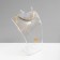 A bust for jewelry, 13.5 × 10.5 × 20 cm, h = 20 cm, the color is transparent, glossy