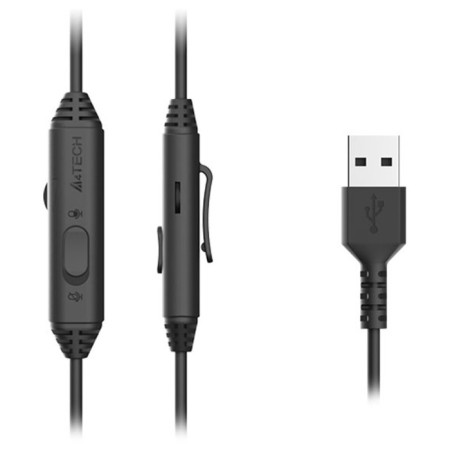 Headphones with A4Tech FSHELER FH100U Microphone Black 2M Patching Head (FH100U (Stone 106857-8