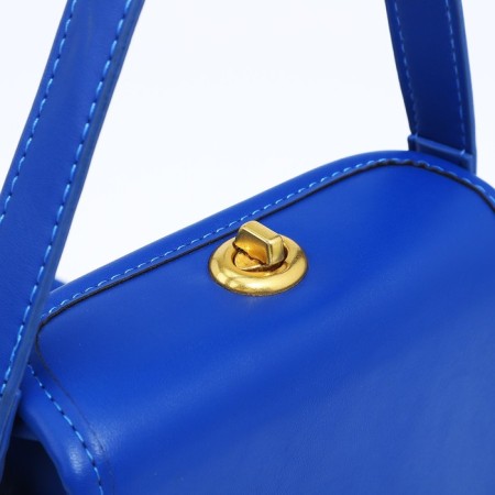 Cross-Body bag on the valve, blue color-3