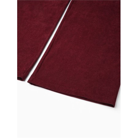 Women's Palazzo trousers, minku, burgundy color, size 40-2