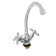 Accoona A4078 kitchen mixer, two -wound, with a nut, brass, chrome