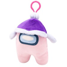 Plyush toy Among us, in a hat on a keychain, mix