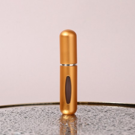 Perfume atomizer, with a spray, 10 ml, golden color-1
