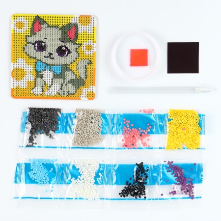 Diamond mosaic Magnet for children "Kithechka"-2