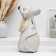 Piggy bank "Rat with cheese" gray, 24x16x14cm