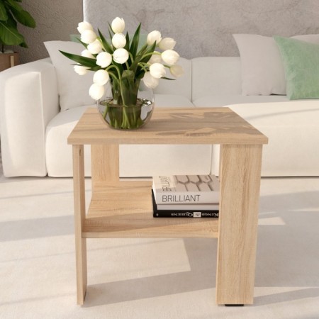 Journal table, 500 × 450 × 473 mm, sonoma oak color-1