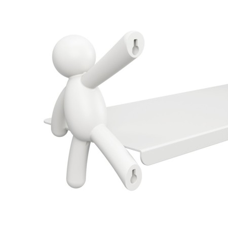 Buddy shelf, 460 × 140 × 150 mm, white color-6