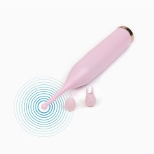 Vibrator Oka-Fucks, for clitoris and nipples, 2 interchangeable nozzles, pink