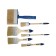 A set of tundra brushes, flat 3/4 ", 2", 3 ", round No. 2, No. 8, maclovice 30x120 mm, 6 pcs.