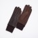 Gloves are female, dimensionless, without insulation, brown color