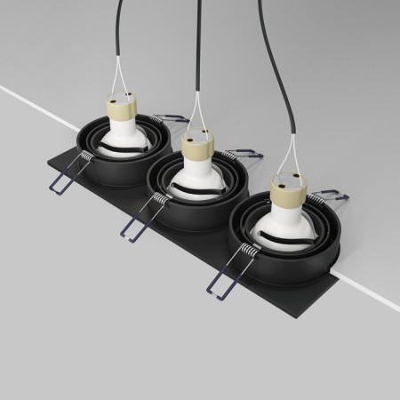 Introduced lamp Technical DL024-2-03B, 3x50W, 25.6x9.2x2.5 cm, GU10, Black color black-6