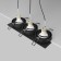 Introduced lamp Technical DL024-2-03B, 3x50W, 25.6x9.2x2.5 cm, GU10, Black color black