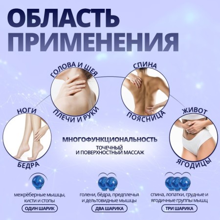 Massage "Molecule", universal, 10 × 10 cm, color mix-1