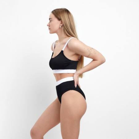 Separate swimsuit, black color, size 50 (44)-4