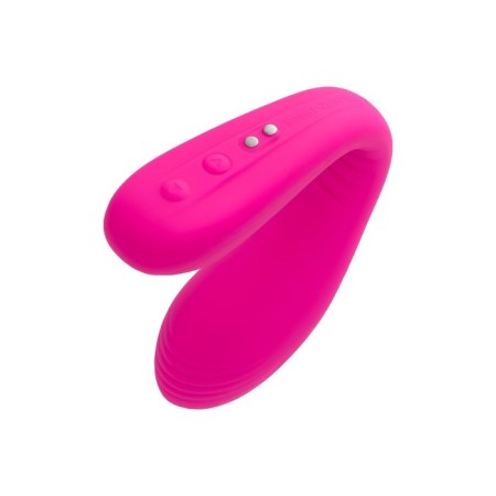 Vibrator for pairs Lovense Quake Dolce, silicone, pink color, 20 cm-7