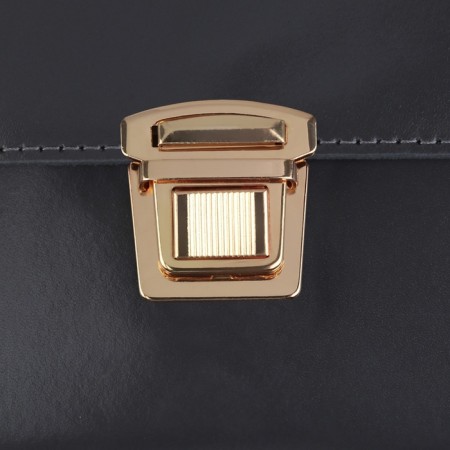 Bag's fastener, 3.5 × 3.8 cm, gold color-4