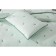 A set with a covering “Erica”, size 160x220 cm, 50x70 cm, menthol color
