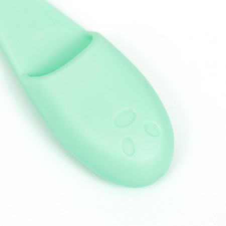 Toothbrush for dogs on a finger, silicone, 14 cm, mint-2