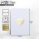 Watercolor card with Love embossing, 7.5 x 10.5 cm