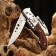 The knife of the folding "gun" is 17.4cm, the blade is 75mm/1.3mm, with the flashlight