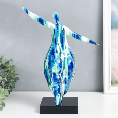 Polystone souvenir "Gorgeous paste - to meet joy" Sunses of blue paint 17x28x40 cm 92121-2