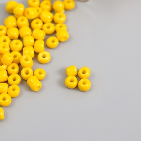 Round 6/0 beads in the bottle "Bright lemon" 2x20 g set 2 pcs-2