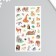 Plastic sticker "Wild animals" mix 10x21.5 cm