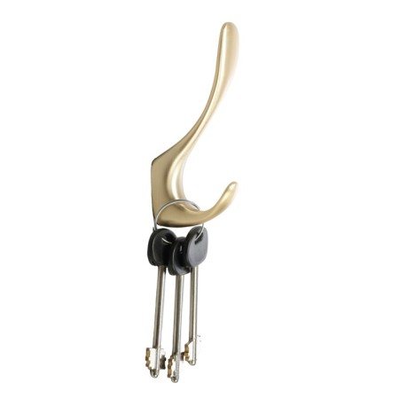 Furniture hook Cappio Heel, two -rod, satin gold-2