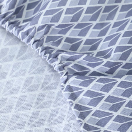 A sheet on the elastic band atra 180x200x20, Gloris Gray Clot 120g/m, HL100%-4