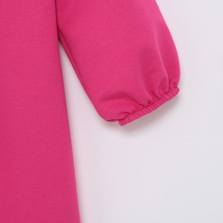 Платье для девочки с рюшей KAFTAN "Basic line", размер 34 (122-128), цвет фуксия-7