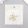 Decor for creativity metal, enamel, rhinestones "Ceyes with the heart in the middle" 3.1x1.3 cm
