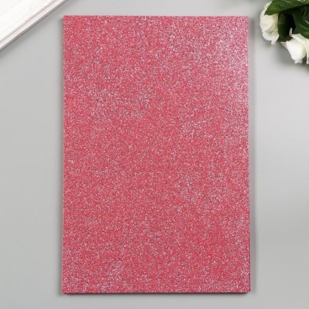 Foamiran "Light pink shine" 2 mm format A4 (set of 5 sheets)-1