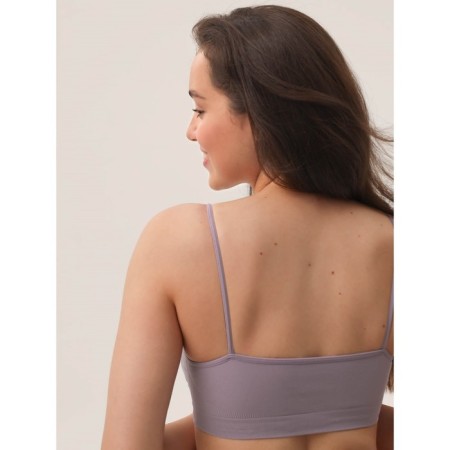 Female top on thin straps Mirey Top Spalla Stretta, size 48-50, storm color-1