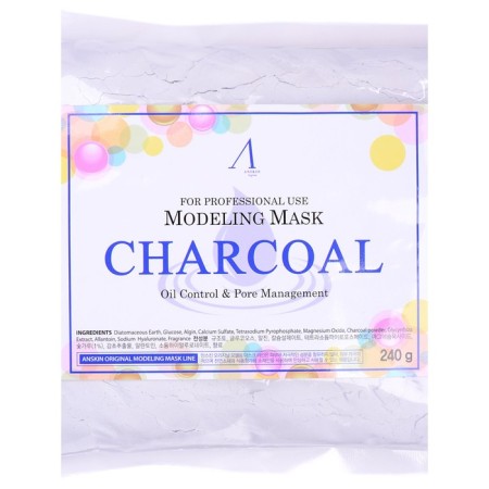 Alginate mask ANSKIN Charcoal Modeling Mask, for skin with advanced pores, 240 g-2