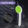 Showing watering can Zein Z0207, 1 mode, plastic, white color with a green insert