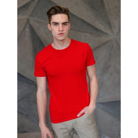 Male T -shirt, size 50, red color-3
