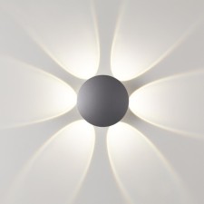 Landscape wall lamp NOVOTECH. Calle, 6W, LED, 45x120x120 mm, dark gray color