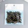 A set of beads for creativity plastic "Golden Heart on a Circle" 20 grams 0.7x0.7x0.4 cm