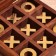 Game desktop "Cross-cuts" 13x13 cm, manpower, brass