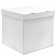 Box for balloons, white, 60x60x60 cm, 1 pc.