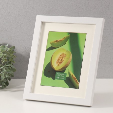 Photo frame MDF in 1 photo 13x18 cm with Pass "Finn" White 2x23x28 cm-1