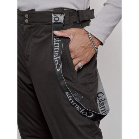 Semi-combinezone ski insulated male winter, size 48, dark gray color-4