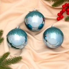 Set of balls plastic D-8 cm, 3 pcs 