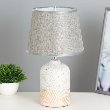 Gino table lamp E14 40W beige-gray 20x20x33 cm Risalux