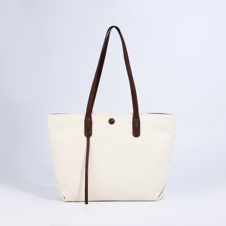 Zipper bag with lightning, white color